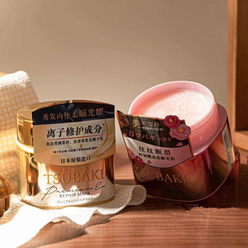 Hair Care Tsubaki - TSUBAKI Premium Onarıcı Saç Maskesi, Kuru
