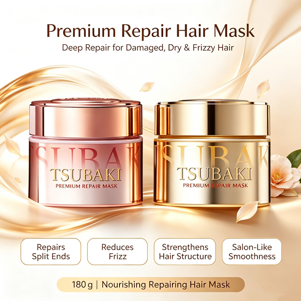 Hair Care Tsubaki - TSUBAKI Premium Onarıcı Maske Hasarlı Saçları