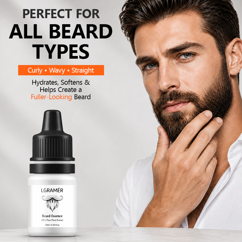 Hair Care Essence - Erkekler için Sakal Uzatma Serumu Yüzdeki