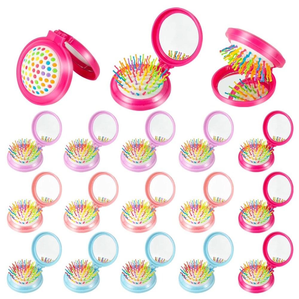 Hair Care Japanese - Katlanabilir Seyahat Saç Fırçası Aynalı Mini