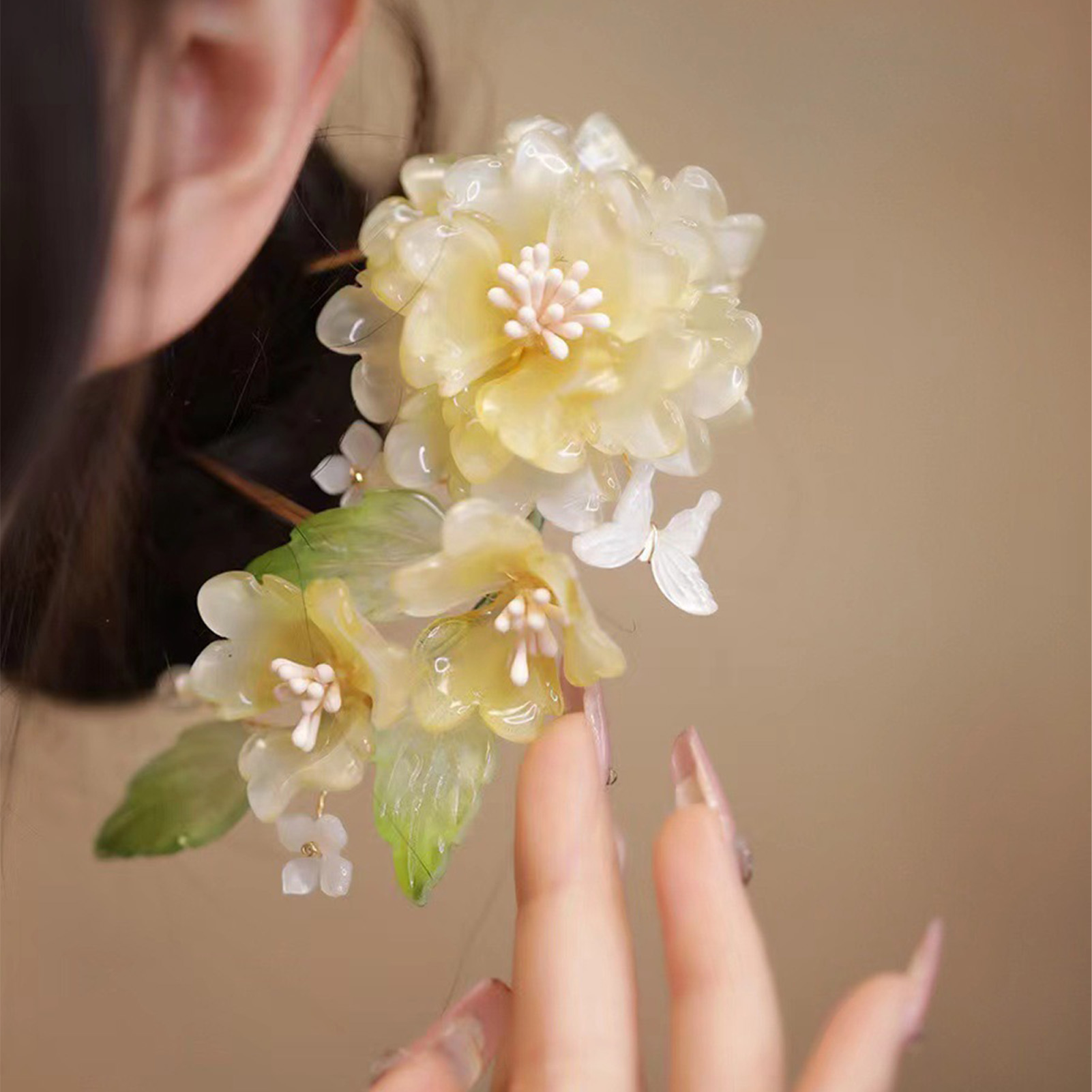 Çiçek U-şekilli saç tokası Çin - Hair Care Japanese incelemesi ve fiyatı